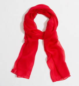 j.Crew factory scarf in belvedere red