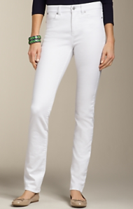 Talbots slimming jeans in white